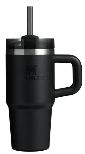 STANLEY Quencher H2.0 14 oz with FlowState lid for travel-friendly, spill-resistant sipping.
