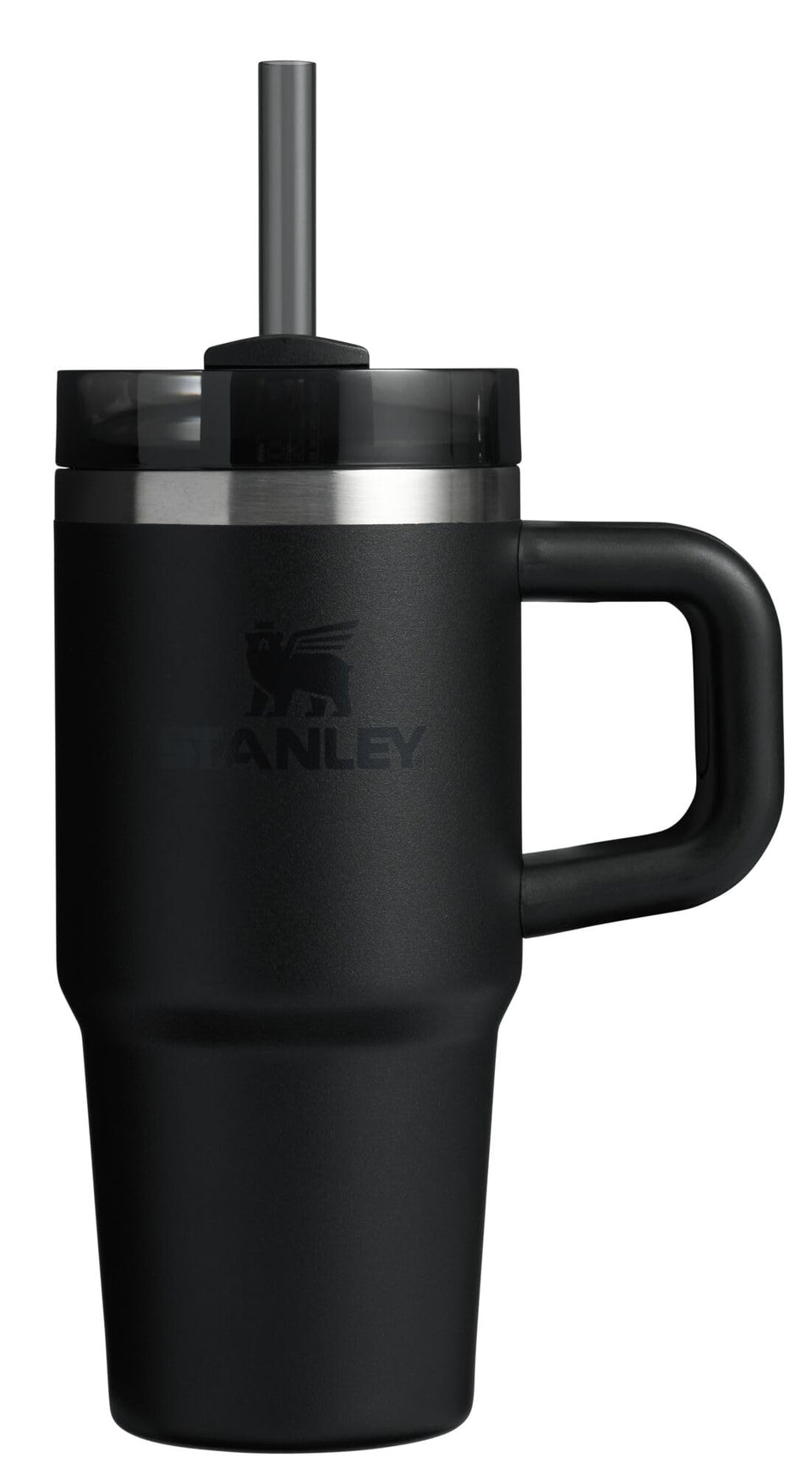 STANLEY Quencher H2.0 14 oz with FlowState lid for travel-friendly, spill-resistant sipping.