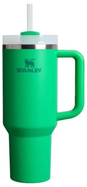 STANLEY Quencher H2.0 40 oz Meadow tumbler with handle and straw for on-the-go hydration.