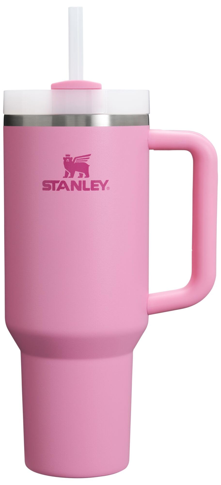 STANLEY Quencher H2.0 40 oz tumbler front view highlights durable stainless steel for all-day hydration.
