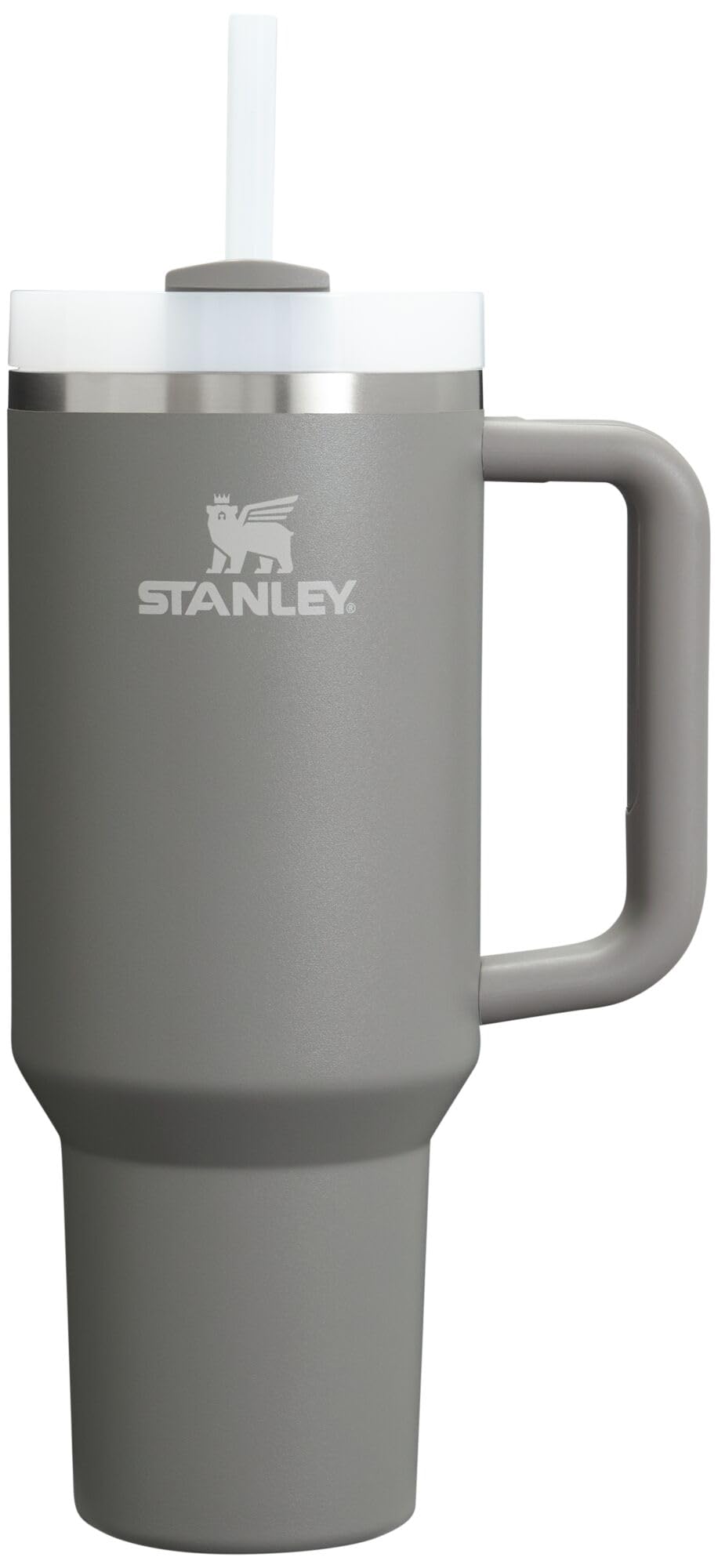 Stanley Quencher H2.0 40 oz with handle and straw, ready for hydration on the go.