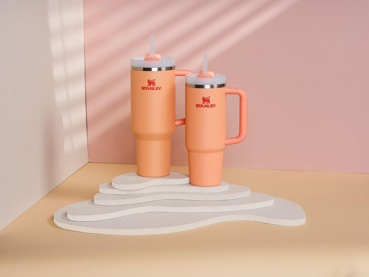STANLEY Quencher uses recycled stainless steel for durable, eco-friendly hydration.