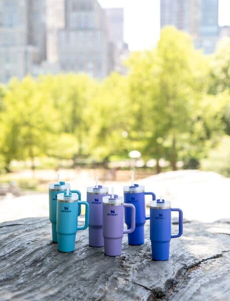 STANLEY Quencher Iris tumbler is dishwasher safe for quick cleanup after workouts.