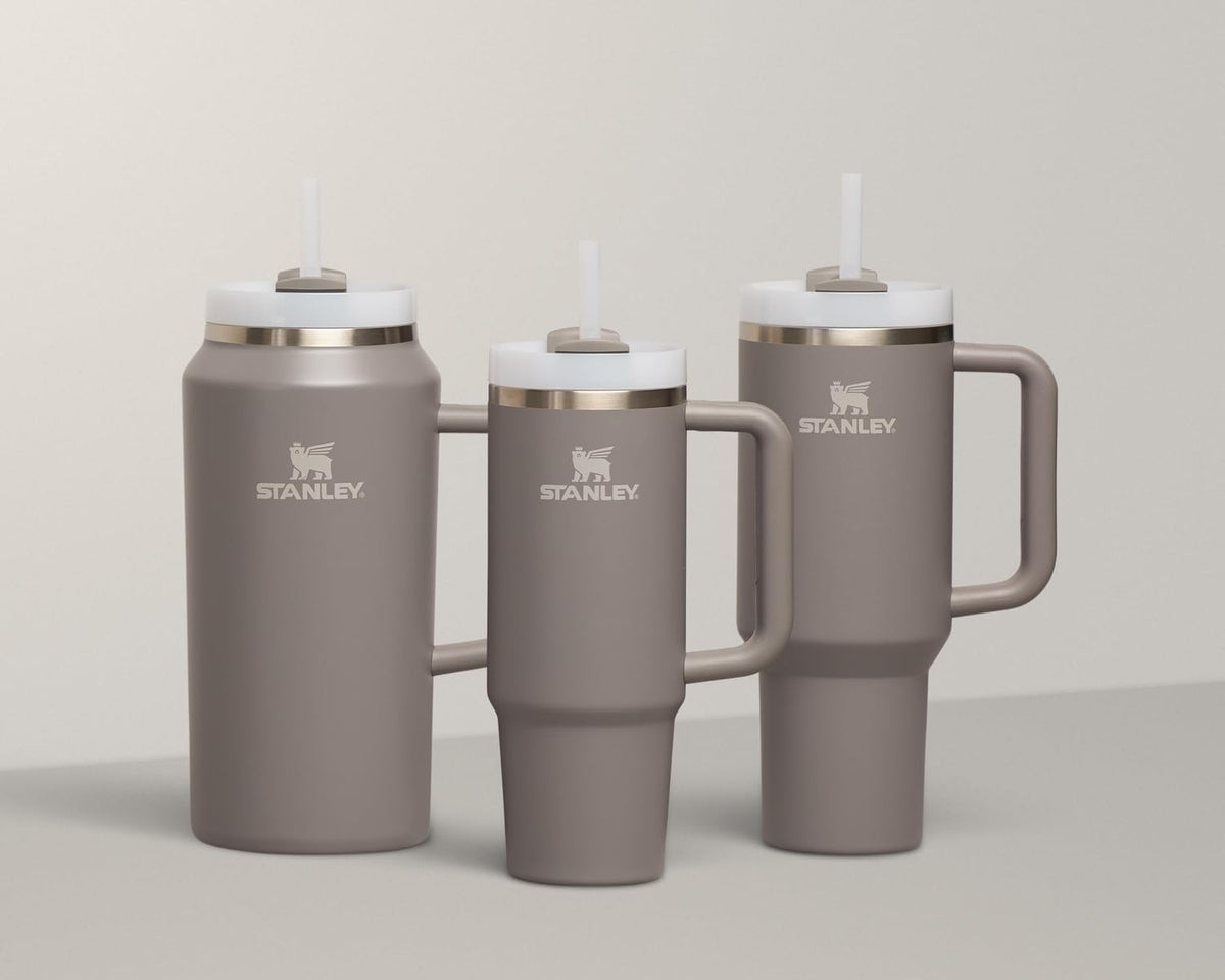 Stanley Quencher H2.0 ninety-percent recycled stainless steel supports sustainable sipping.