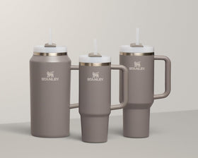 Stanley Quencher H2.0 ninety-percent recycled stainless steel supports sustainable sipping.