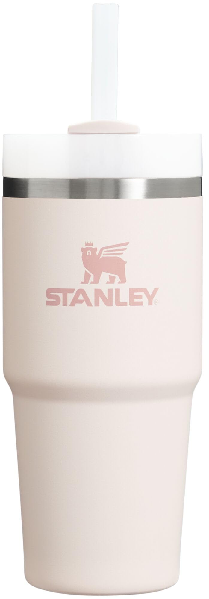 Stanley Quencher H2.0 Rose Quartz 14 oz front view for on-the-go hydration