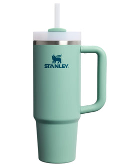 Stanley Quencher H2.0 with handle, side view, easy carry for on-the-go hydration.