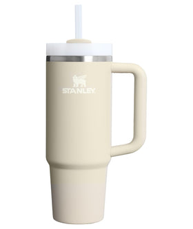 Stanley Quencher H2.0 30 oz with handle and straw keeps drinks cold for hours.