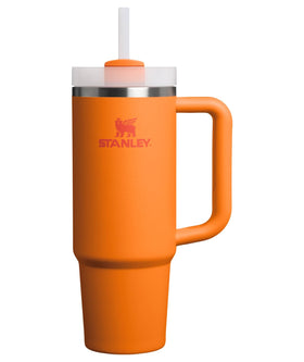 Stanley Quencher H2.0 with handle and straw for easy on the go hydration.