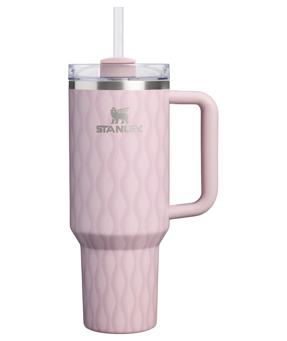 STANLEY Quencher H2.0 tumbler with handle and straw keeps beverages cold for travel