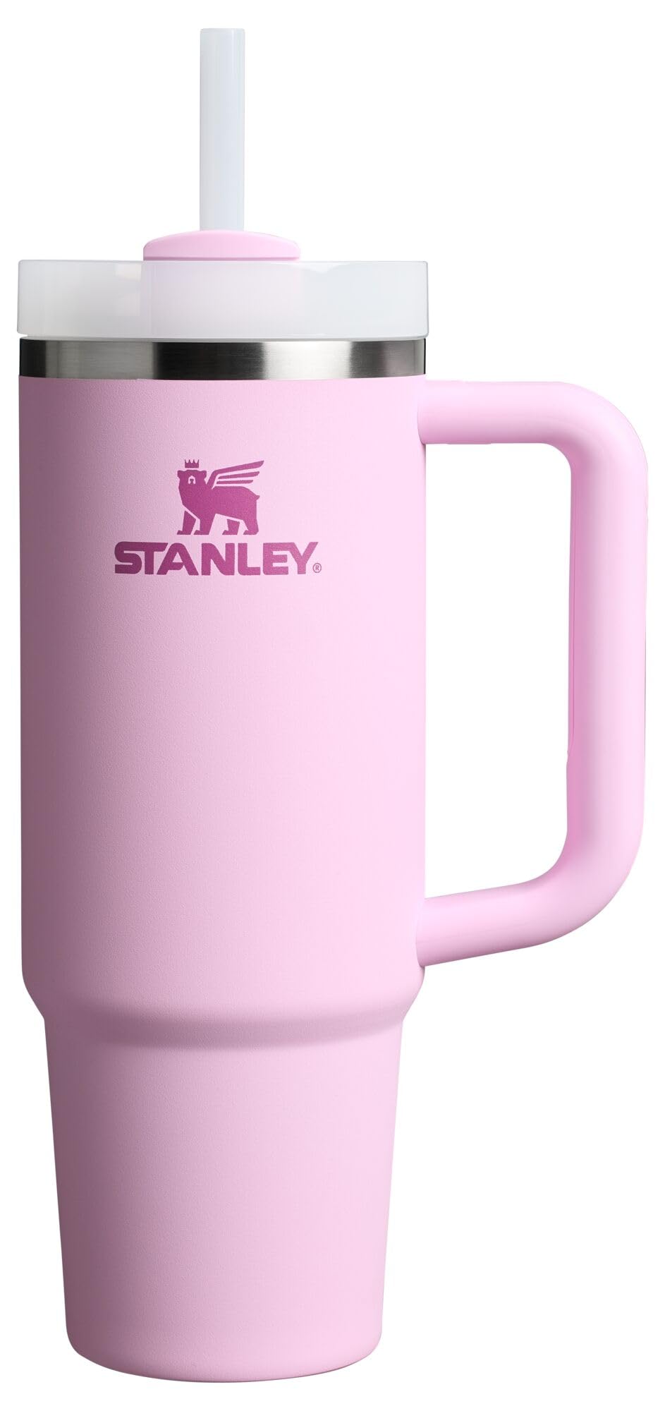 Stanley Quencher H2.0 with handle and straw for easy on-the-go hydration.