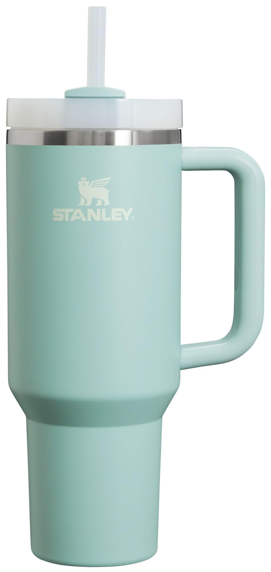 STANLEY Quencher H2.0 with handle and straw, easy to carry during workouts.