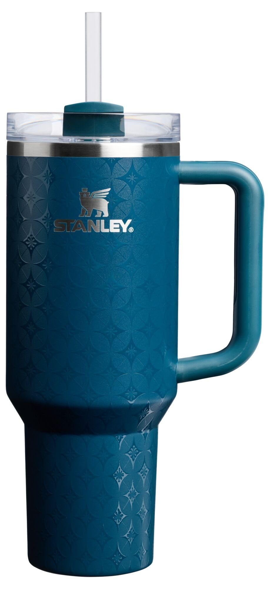 STANLEY Quencher H2.0 with handle and straw for easy, spill-resistant cold sipping.