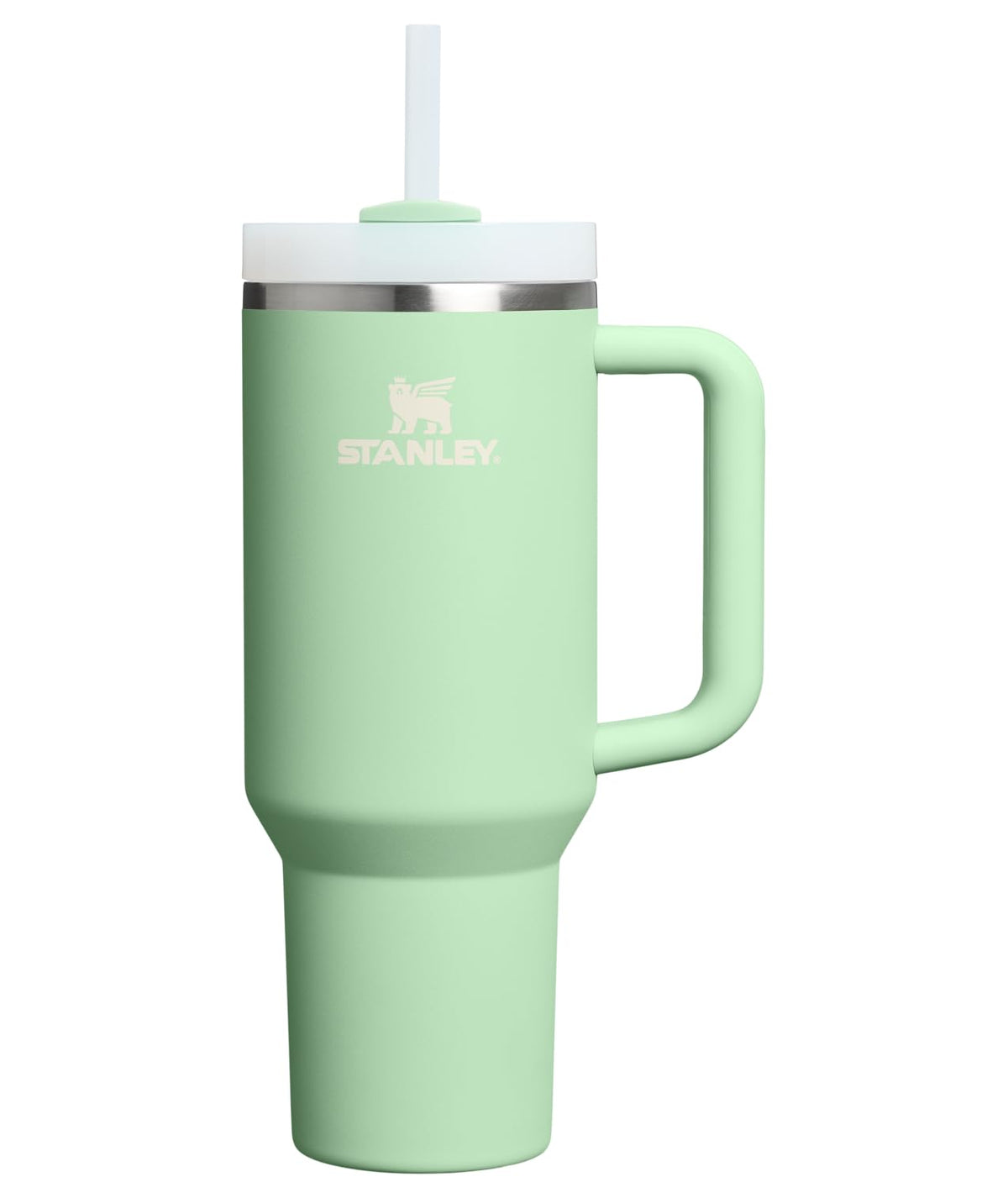 STANLEY Quencher H2.0 with a comfortable handle for easy carrying on the go.