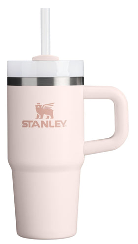 STANLEY Quencher H2.0 14oz rose quartz with handle enables easy one-handed sipping