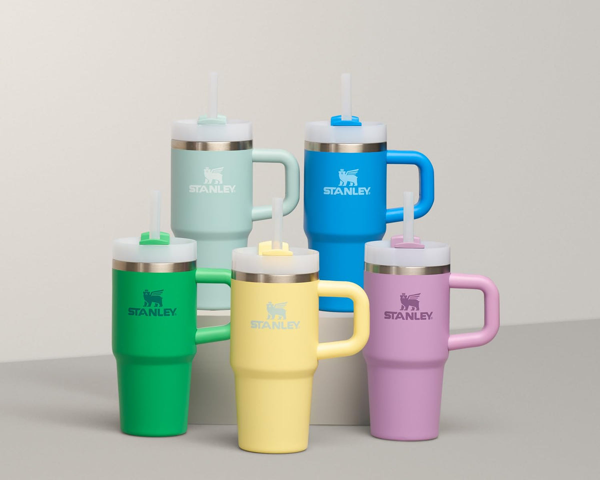 Stanley Quencher Meadow stainless steel body highlighting durability and BPA-free construction