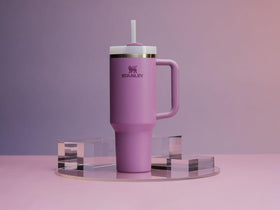 Narrow base fits most car cup holders for easy travel.
