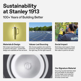 BPA-free stainless steel Stanley Quencher ProTour supports safe daily hydration.