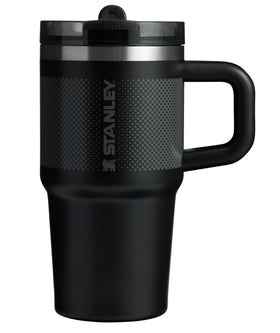 STANLEY Quencher ProTour flip straw bottle with built-in straw keeps drinks cold for hours.