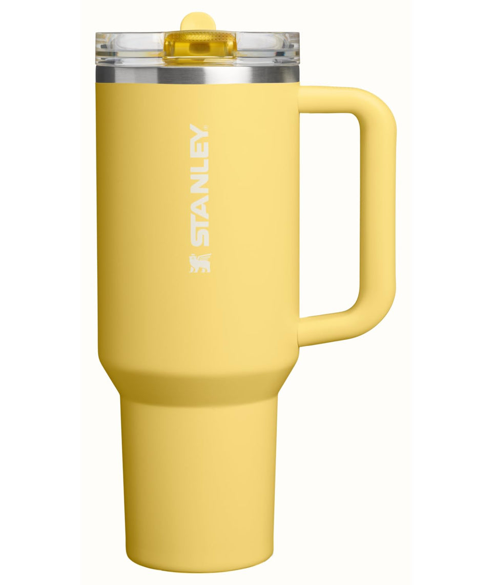 Stanley Quencher ProTour with built-in flip straw for on-the-go hydration.