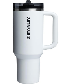 Stanley Quencher ProTour flip straw lid close-up showing spill-resistant design for on-the-go hydration.