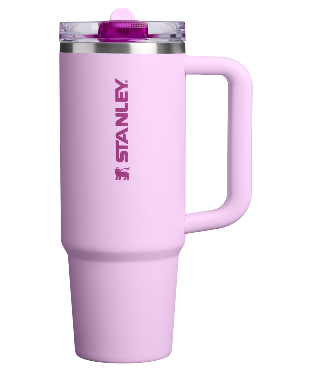 STANLEY Quencher ProTour flip straw lid demonstrates leakproof sipping for travel.