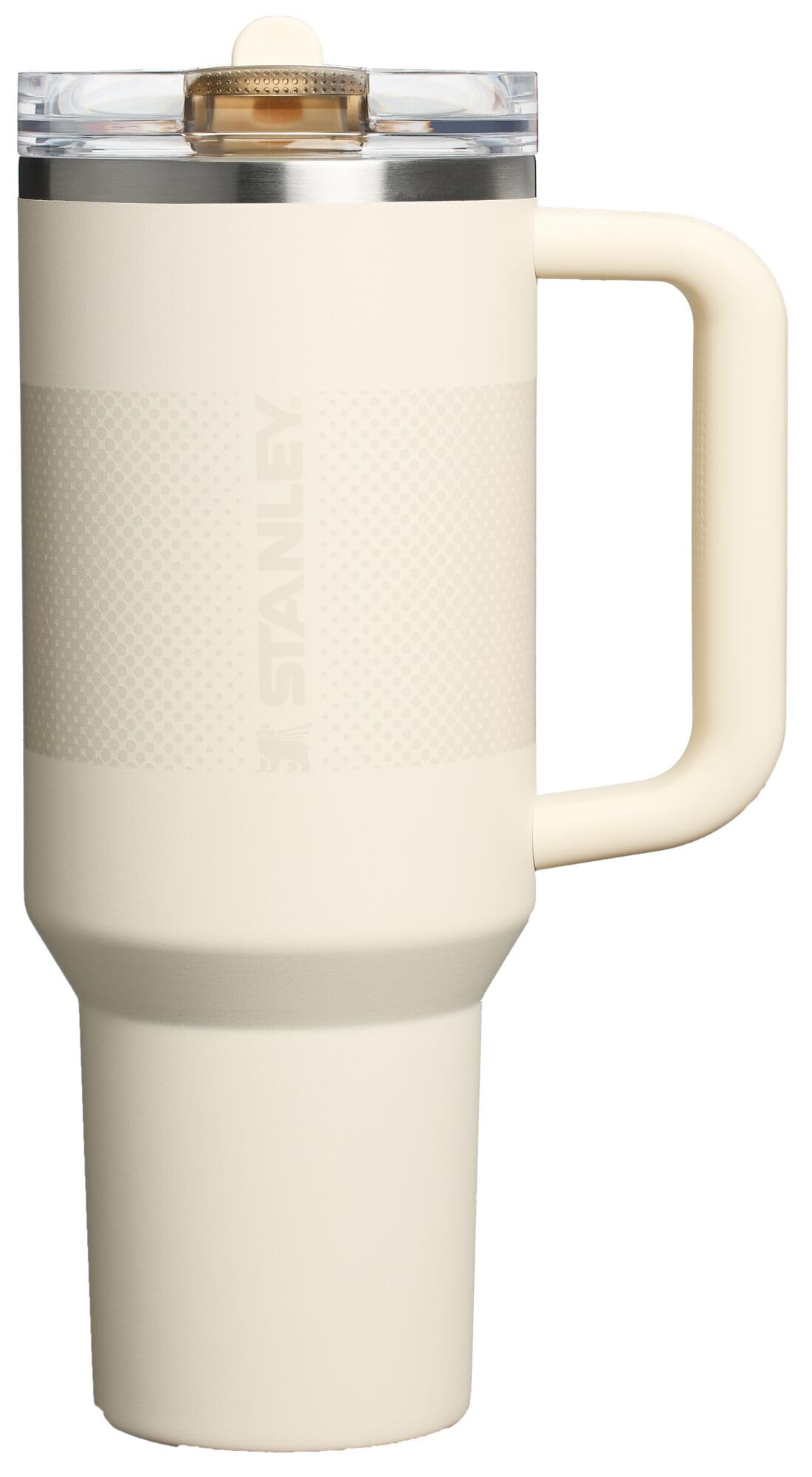 STANLEY Quencher ProTour with flip straw lid for leakproof sipping during travel.