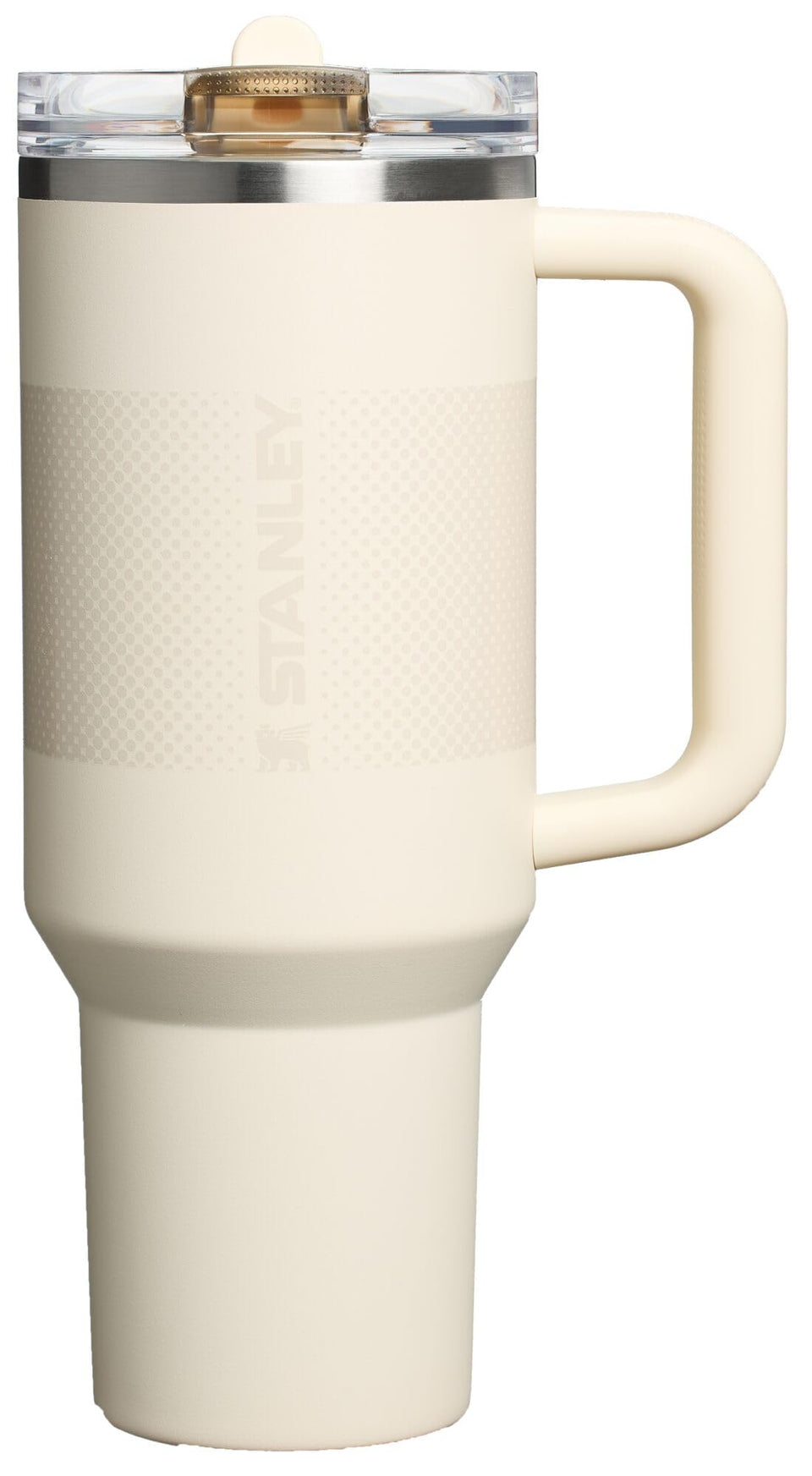 STANLEY Quencher ProTour with flip straw lid for leakproof sipping during travel.