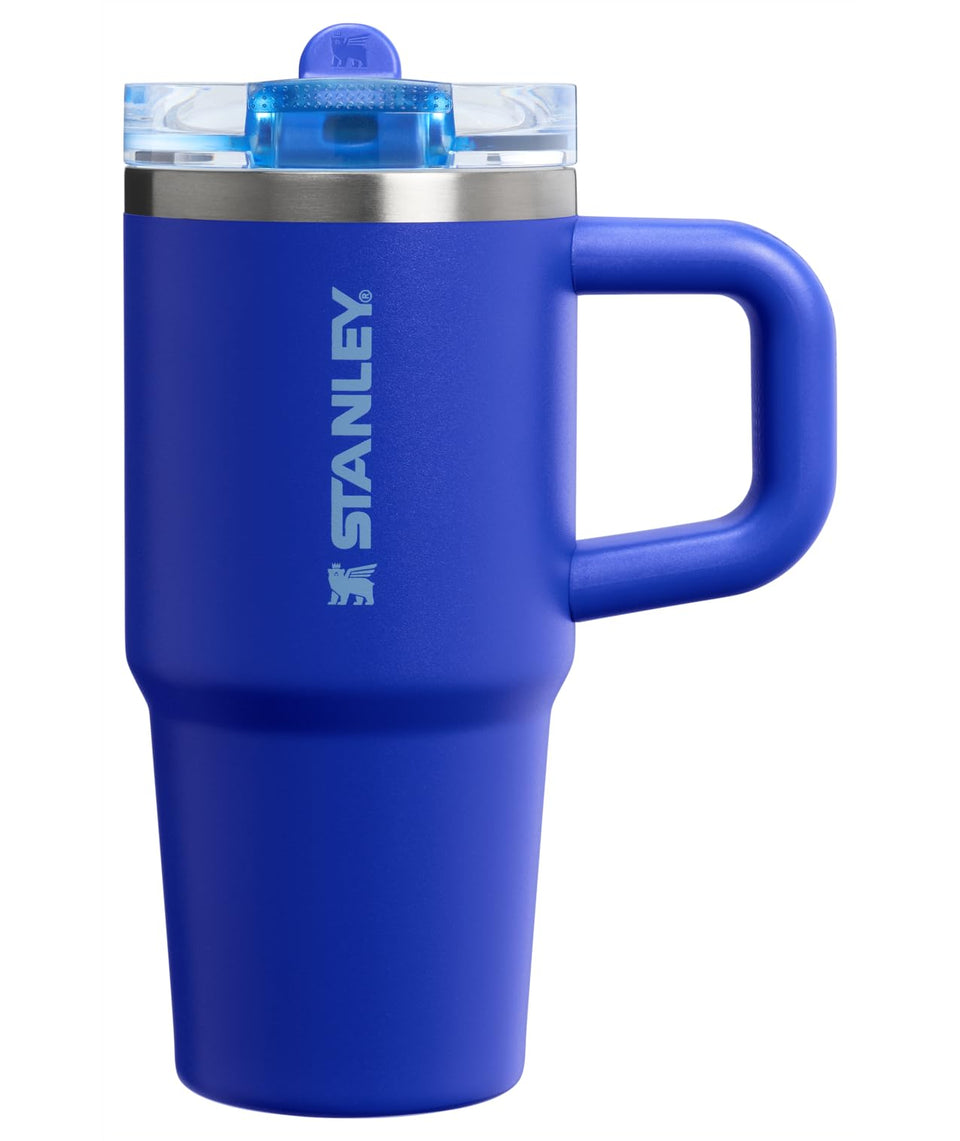 STANLEY Quencher ProTour flip straw lid enables spill-free sipping on the go.