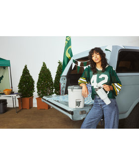 STANLEY Quencher ProTour narrow base fits most car cup holders for easy transport.
