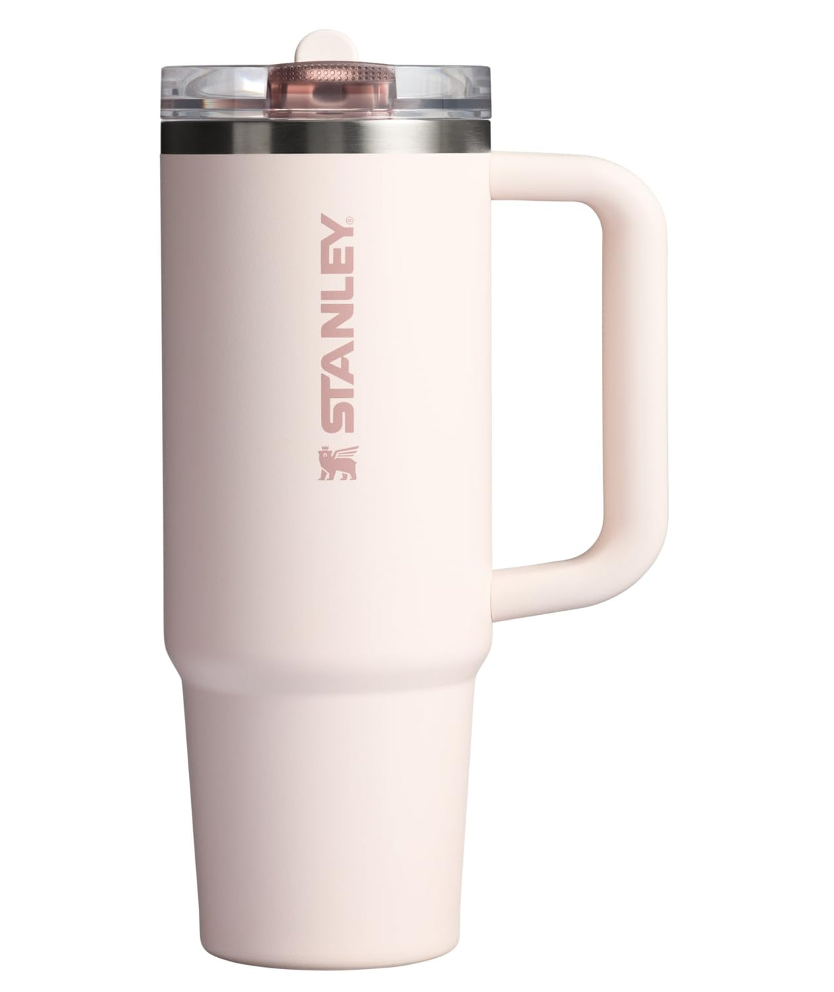 Stanley Quencher ProTour Rose Quartz built-in straw for effortless sipping on the go