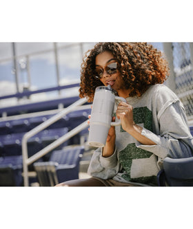 Stanley Quencher ProTour Rose Quartz double-wall insulation keeps drinks cold
