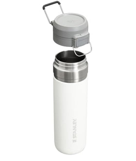 Stanley Quick Flip GO bottle leakproof cap keeps drinks secure during travel.