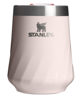STANLEY Reserve Wine Tumbler in rose quartz gloss keeps beverages cold outdoors.
