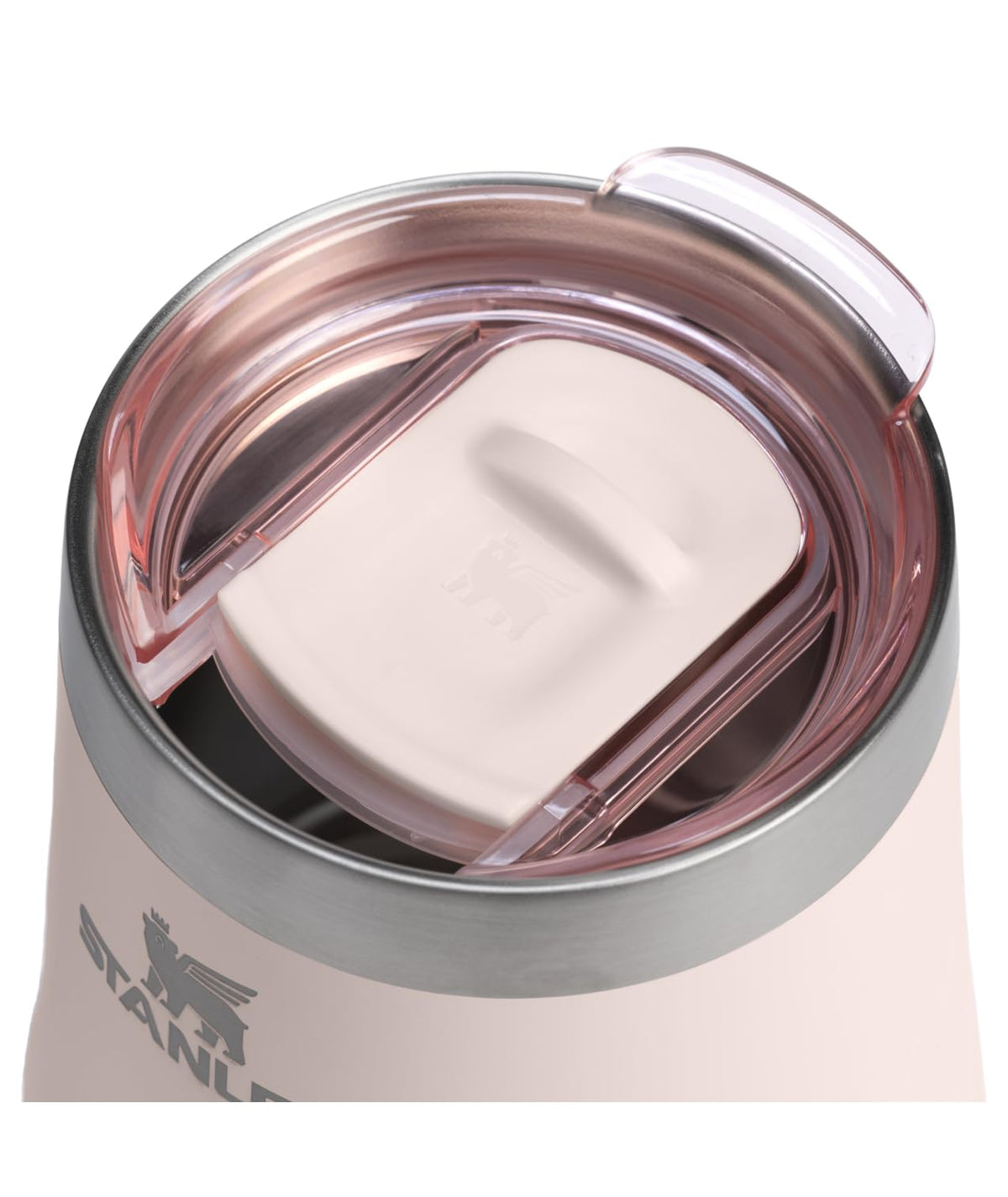 STANLEY Reserve Wine Tumbler with splash-proof slider lid for spill-free sipping on the go.
