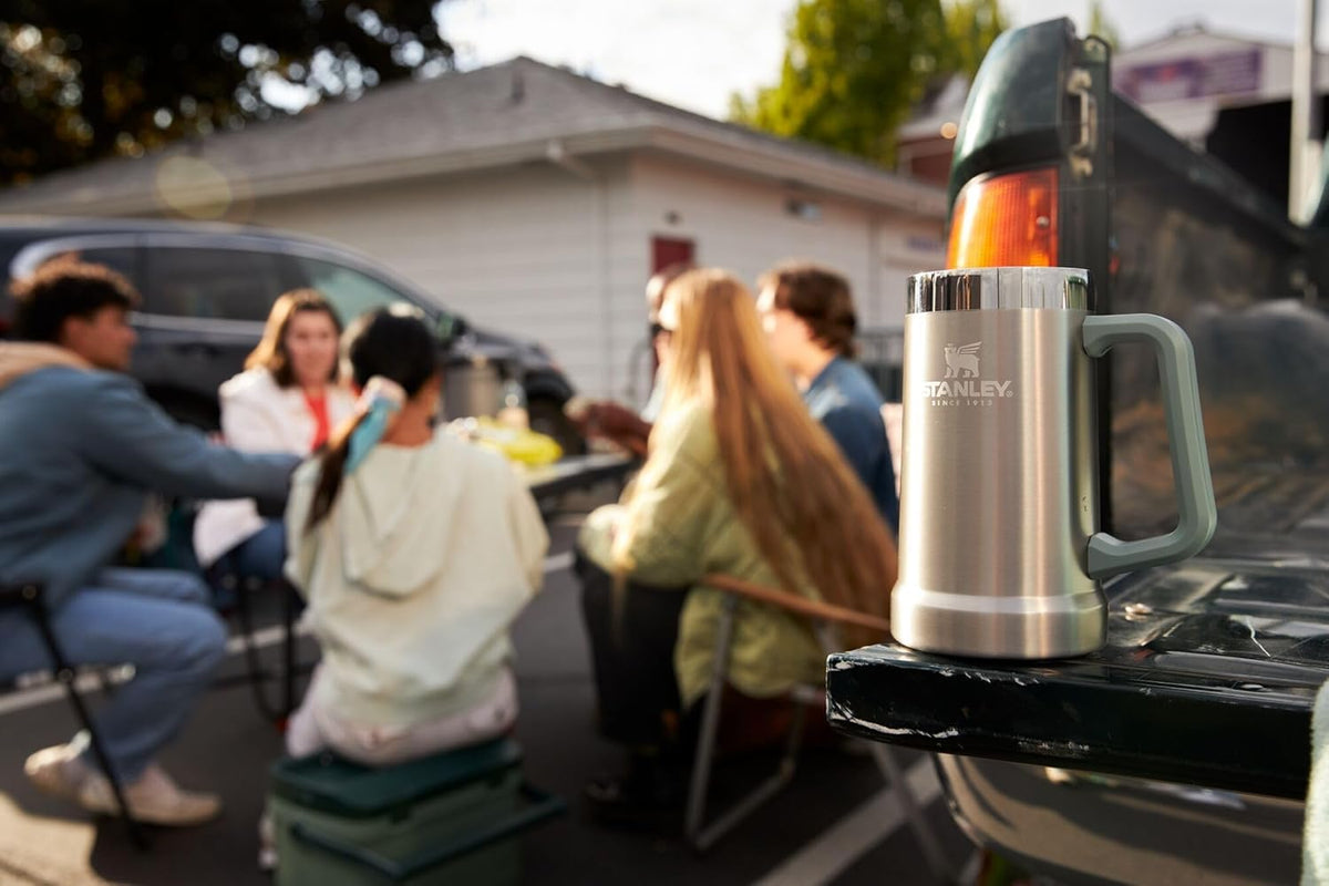 STANLEY Stay-Chill beer stein dishwasher-safe interior simplifies cleanup after gatherings