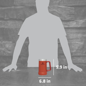 STANLEY Stay-Chill beer stein two-cans design keeps beverages chilled during parties