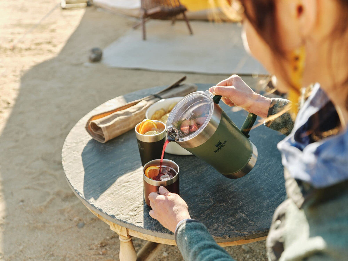 Dishwasher-safe design allows quick cleanup after gatherings