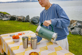 Stanley Stay-Chill Pitcher rugged handle enables one-handed pouring