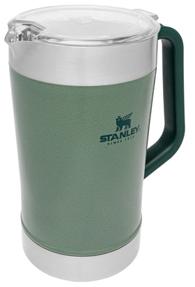 Rugged 18/8 stainless steel Stanley Stay-Chill Pitcher withstands outdoor use