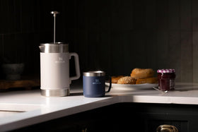 Stanley Stay Hot Camp Mug offers strong insulation for hot or cold drinks.