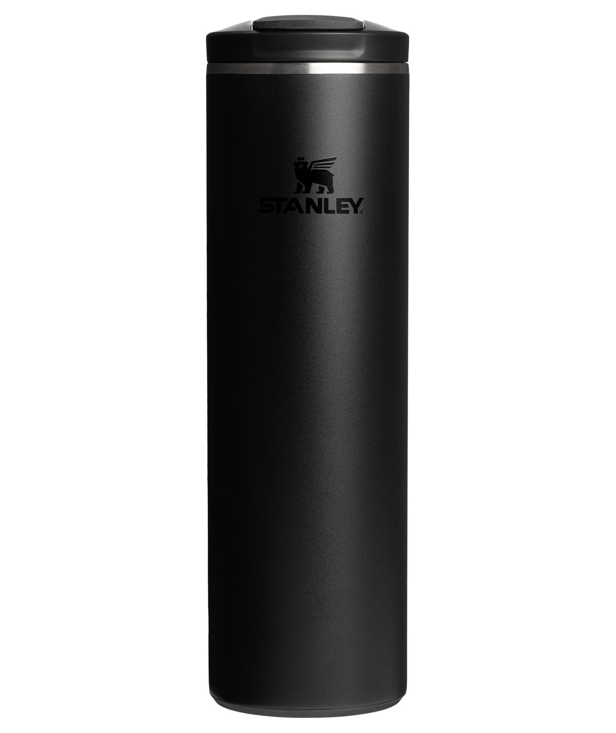 STANLEY Transit FlipTop Mug with leakproof lid; spill-free on-the-go beverage solution.