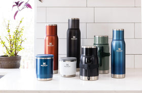 Wide mouth design enables easy cleaning; dishwasher safe.