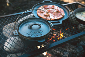 Stansport pre-seasoned surface ready for immediate outdoor cooking