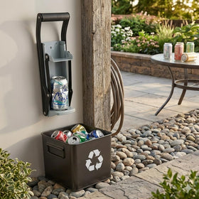 Stanz easy-to-crush aluminum cans, reducing bin trips.