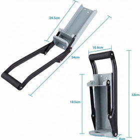 Stanz padded handle offers comfortable, steady leverage for crushing.