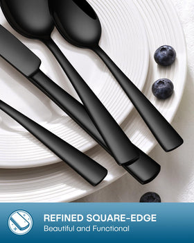 Stapava dishwasher-safe flatware cleans up easily after family meals.