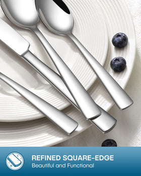 Stapava dishwasher-safe silverware set for quick cleanup after meals.