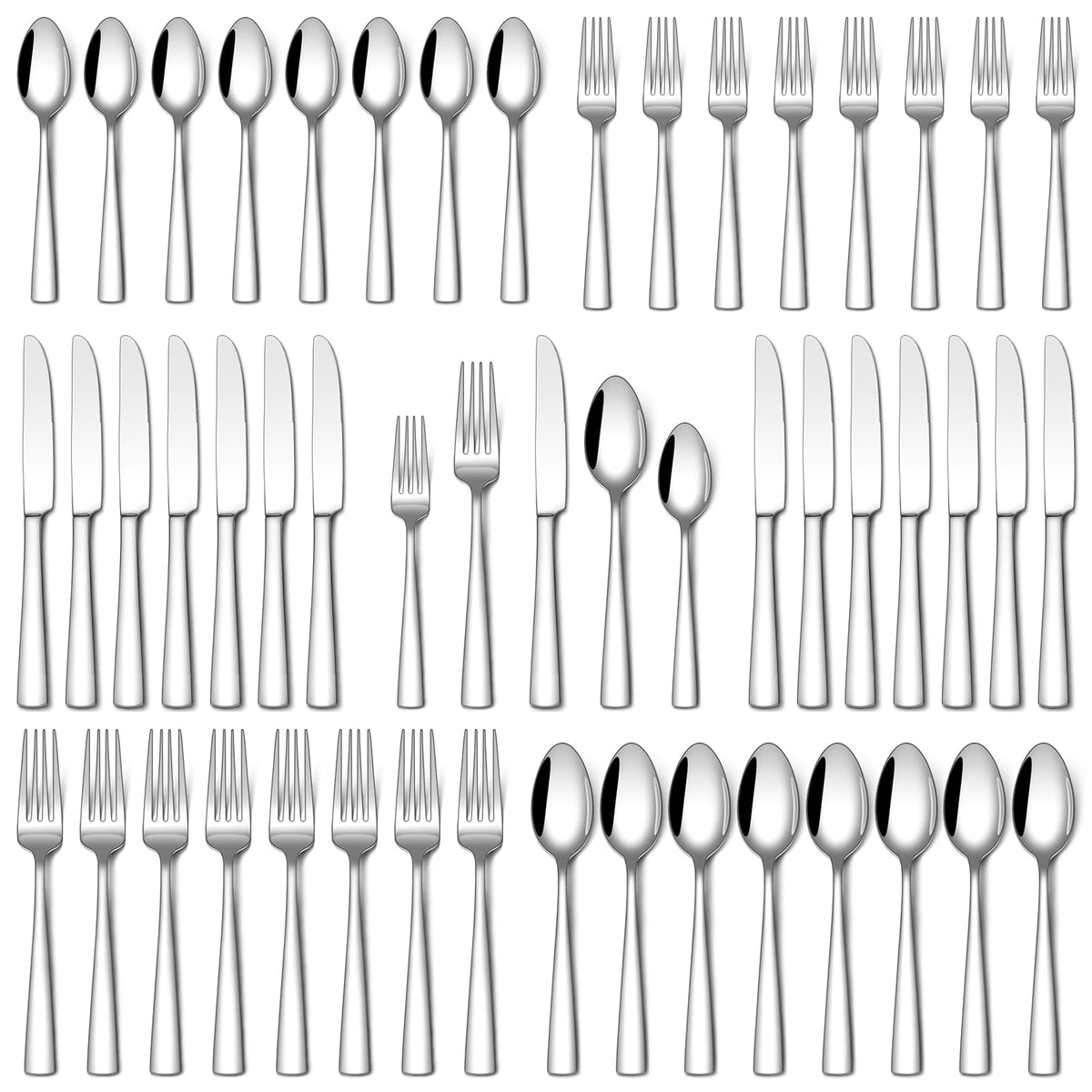 Stapava 40-piece dinner knives image shows durable, mirror-polished cutlery for everyday meals.