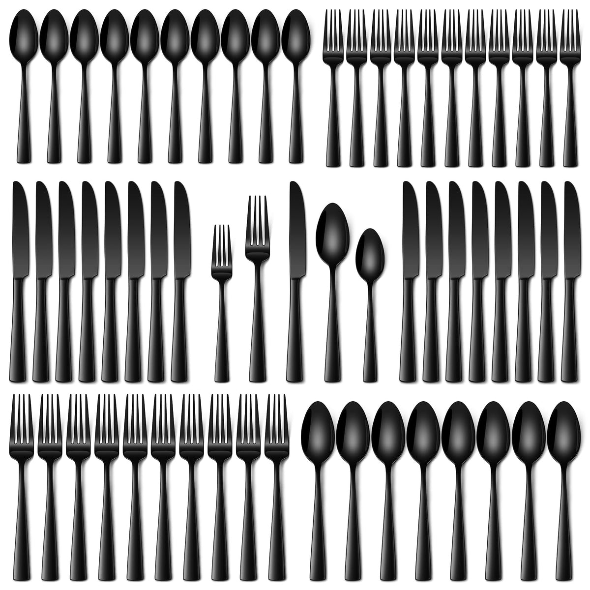 Stapava 60-piece dinner knives with a mirror finish for everyday dining.